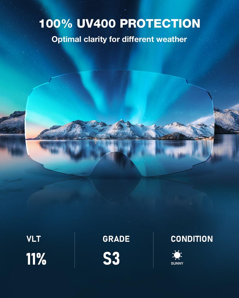 ZIONOR X4 Ski Goggles Magnetic Lens - Snowboard Goggles for Men Women Adult - Snow Goggles Anti-fog UV Protection - Image 2